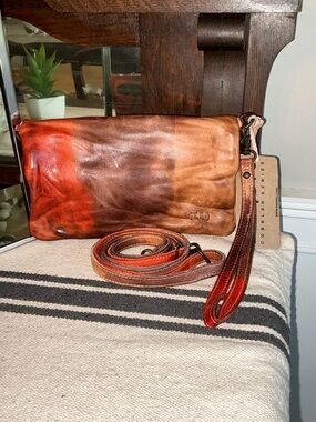 NWT Bed Stu Cadence Wallet Clutch Crossbody Bag Desert Sunset TD MSRP $200